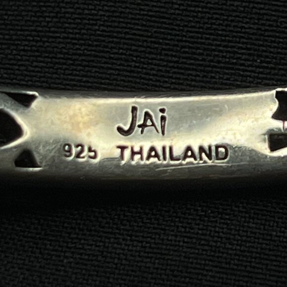 JAI Silver Bangle Bracelet - Picture 3 of 3